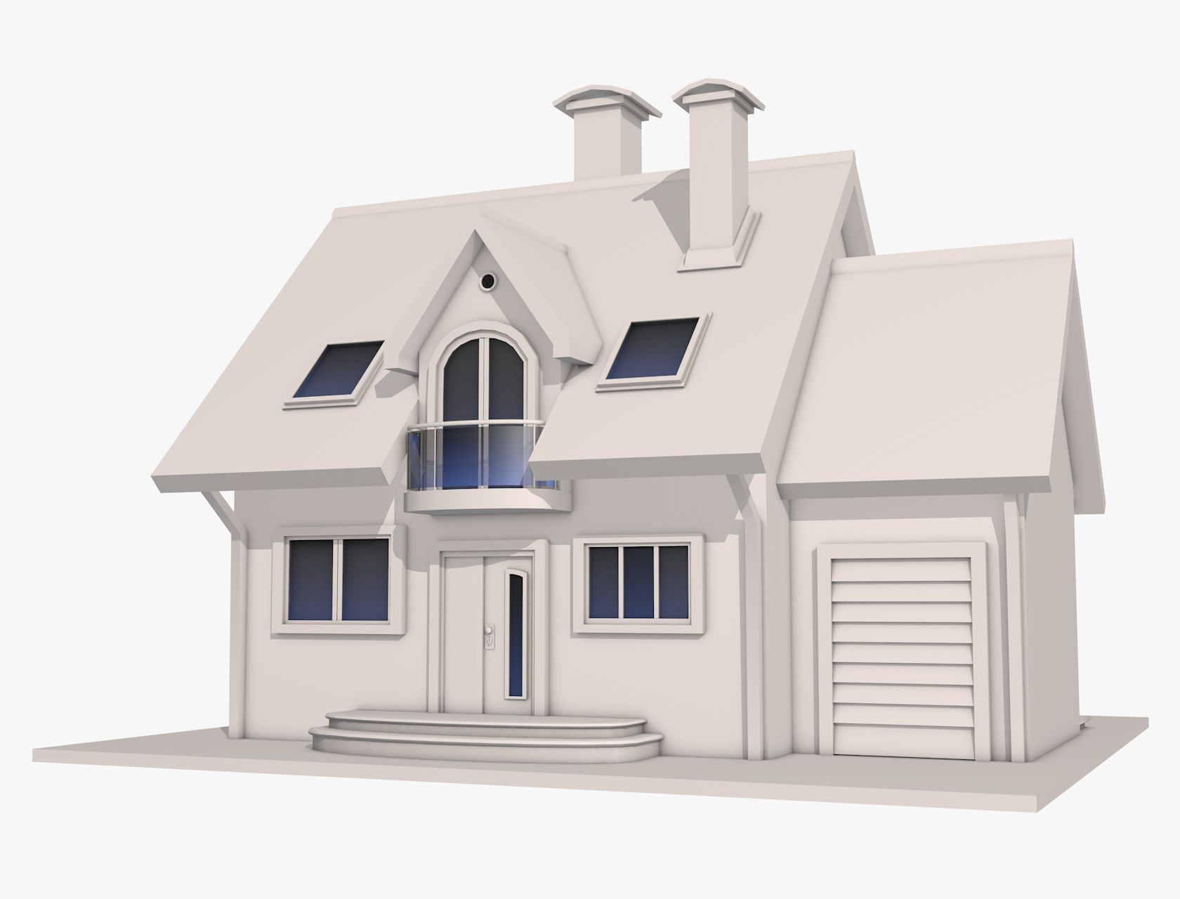 3D model before rendering